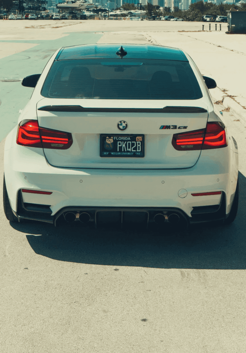 CS STYLE CARBON FIBER TRUNK SPOILER - F30 3-SERIES | F80 M3.