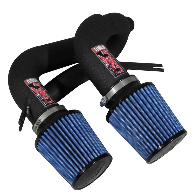 Injen 08-09 535i E60 3.0L L6 Twin intake & AMSOIL Filters Wrinkle Black Short Ram Intake - COLORADO N5X