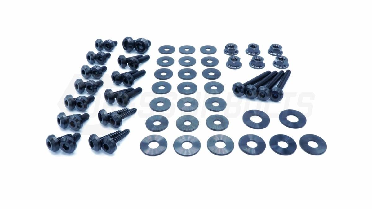 Dress Up Bolts Stage 1 Titanium Hardware Engine Bay Kit - BMW E82 135i (2007-2012).