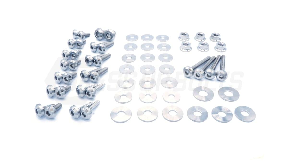 Dress Up Bolts Stage 1 Titanium Hardware Engine Bay Kit - BMW E82 135i (2007-2012).