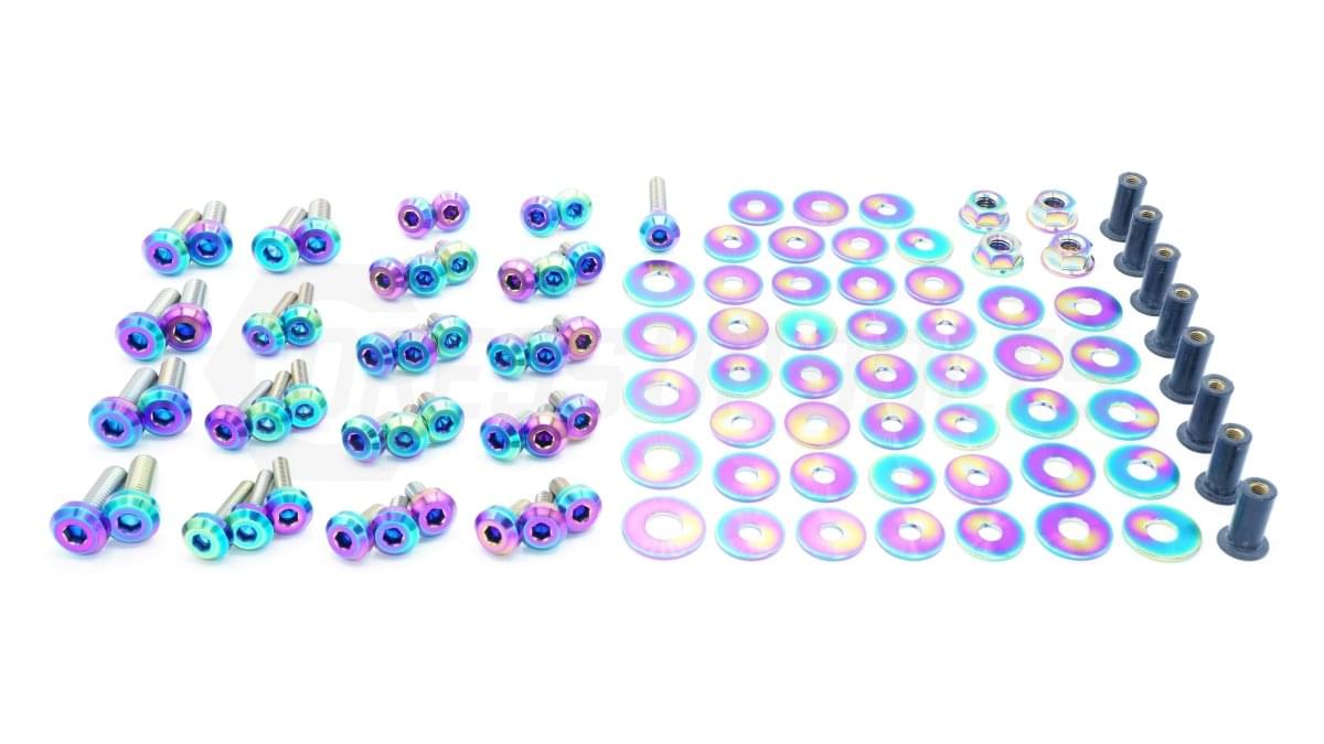 Dress Up Bolts Stage 2 Titanium Hardware Engine Bay Kit - BMW F3X 335i (2012-2015).
