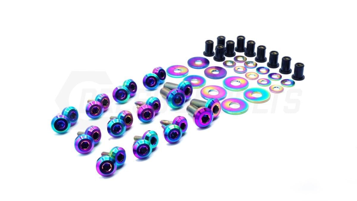 Dress Up Bolts Stage 2 Titanium Hardware Trunk Kit - BMW E46 M3 (2000-2006).