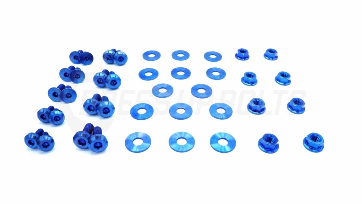 Dress Up Bolts Titanium Hardware Door Kit - BMW E82 135i (2007-2012).