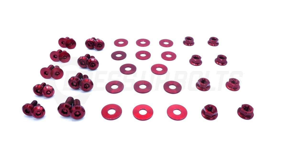 Dress Up Bolts Titanium Hardware Door Kit - BMW E82 135i (2007-2012).