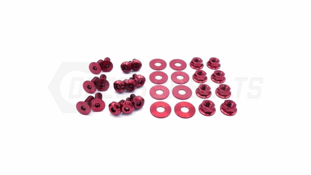 Dress Up Bolts Titanium Hardware Door Kit - BMW E92 335i (2007-2013).