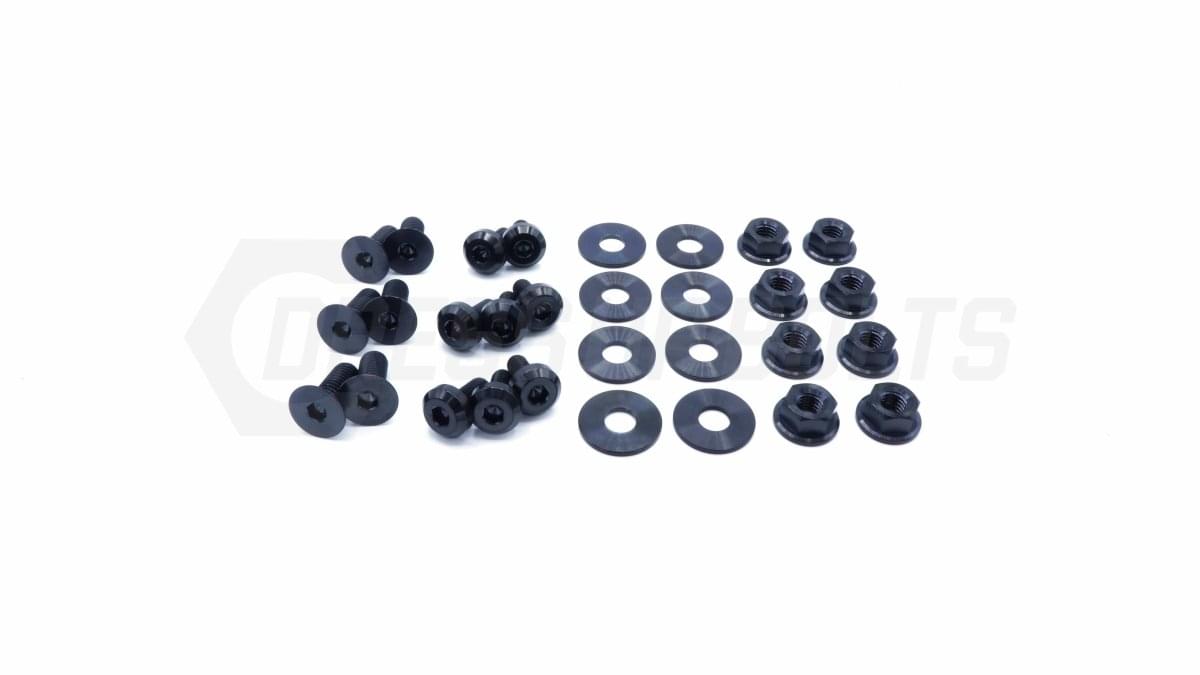 Dress Up Bolts Titanium Hardware Door Kit - BMW E92 335i (2007-2013).