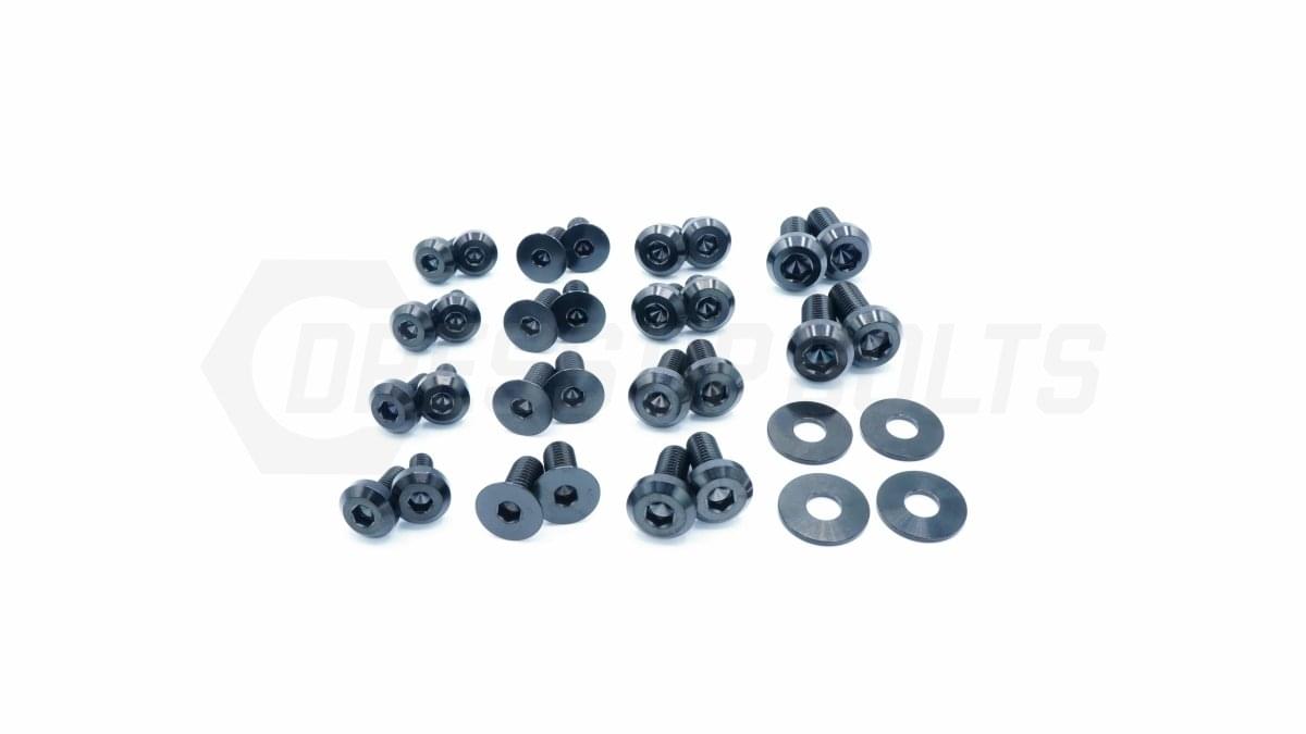 Dress Up Bolts Titanium Hardware Door Kit - BMW F30 335i (2012-2015).