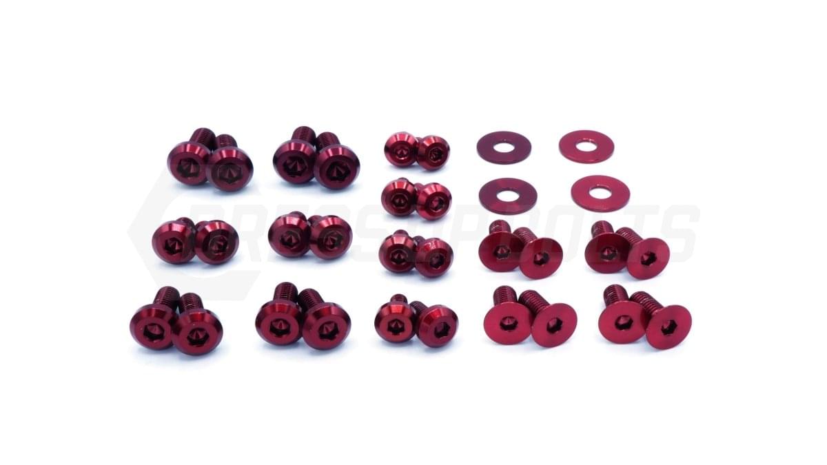 Dress Up Bolts Titanium Hardware Door Kit - BMW F80 M3 (2014-2018).