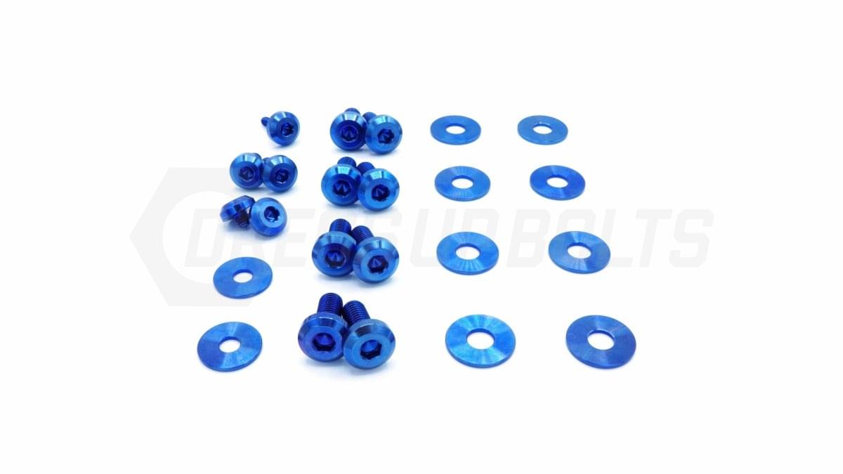 Dress Up Bolts Titanium Hardware Hood Kit - BMW E82 135i (2007-2012).