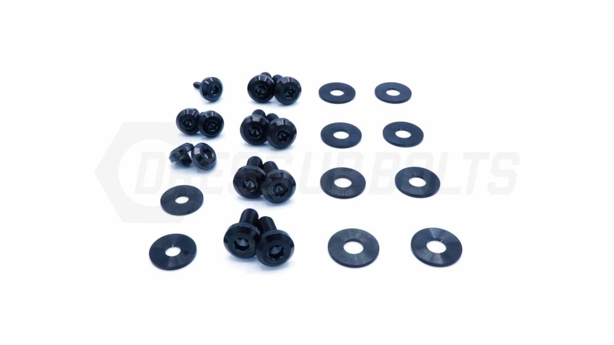 Dress Up Bolts Titanium Hardware Hood Kit - BMW E82 135i (2007-2012).