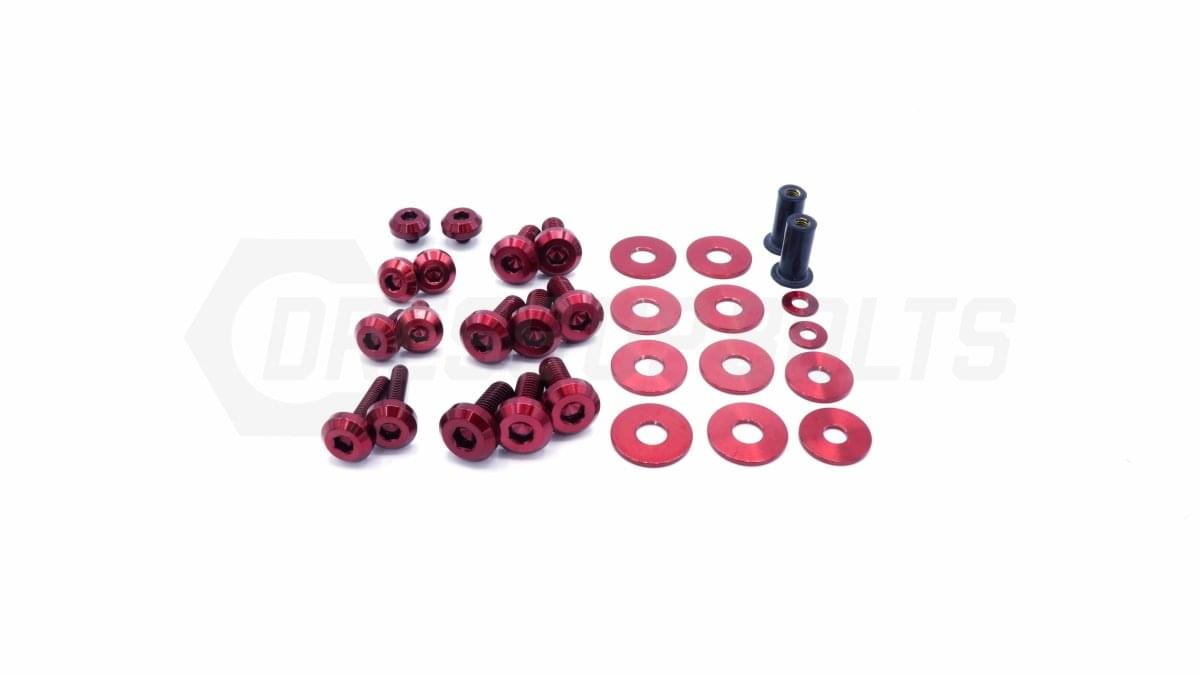 Dress Up Bolts Titanium Hardware Hood Kit - BMW E9X 335i (2007-2013).