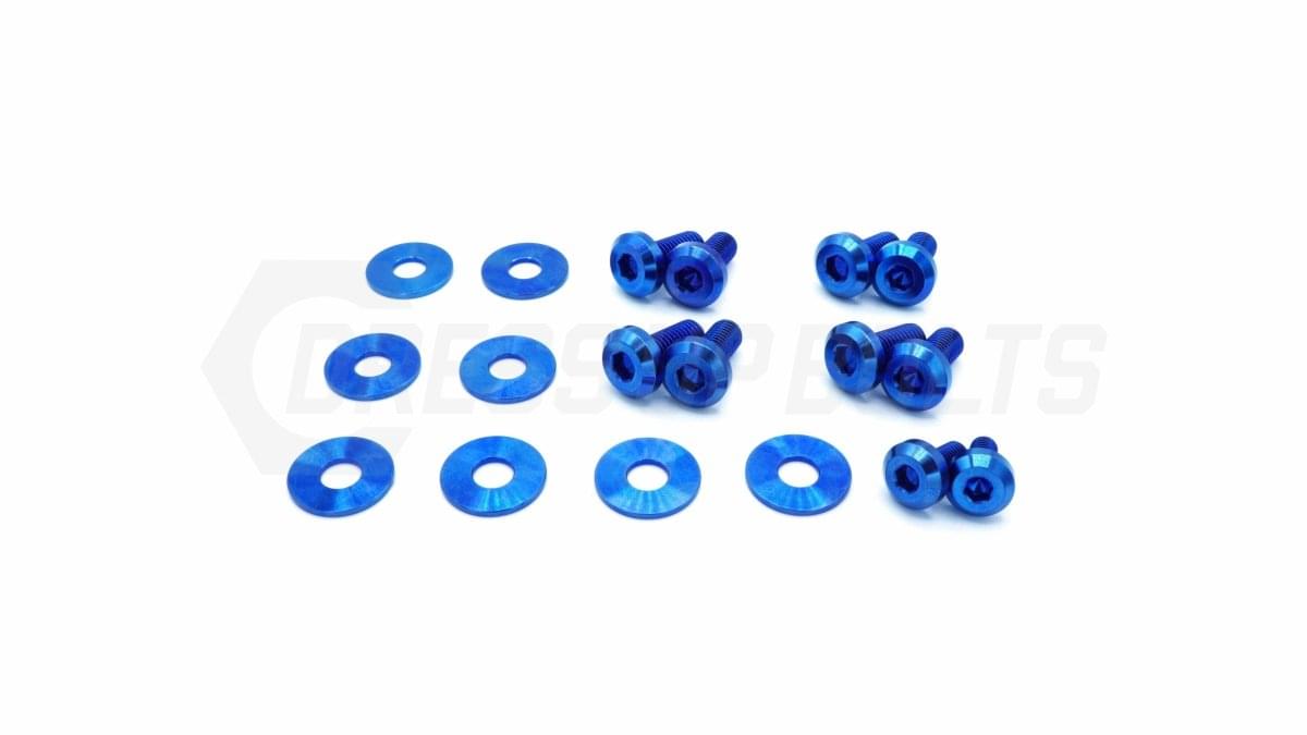 Dress Up Bolts Titanium Hardware Trunk Kit - BMW E82 135i (2007-2012).