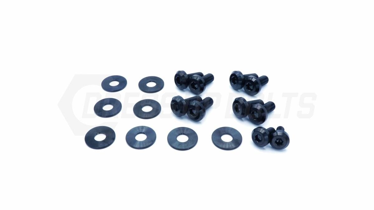 Dress Up Bolts Titanium Hardware Trunk Kit - BMW E82 135i (2007-2012).