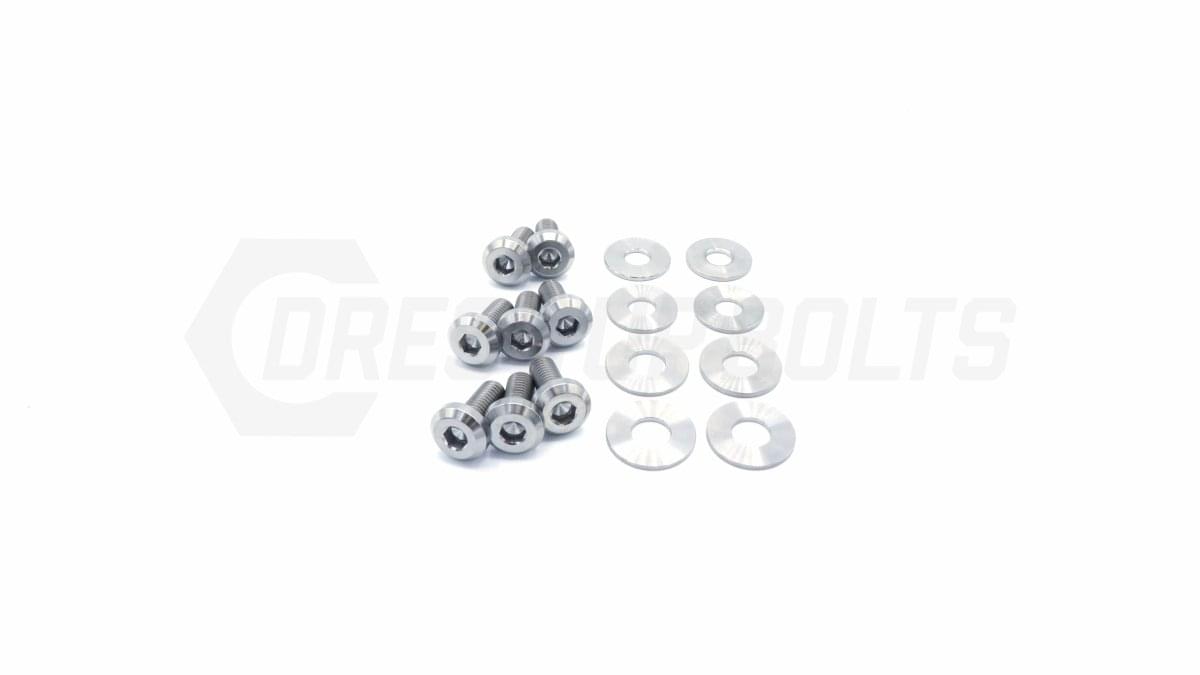 Dress Up Bolts Titanium Hardware Trunk Kit - BMW E9X 335i (2007-2013).