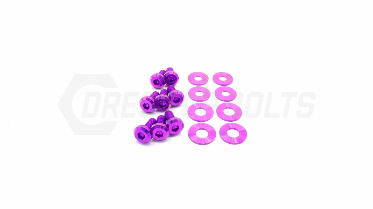 Dress Up Bolts Titanium Hardware Trunk Kit - BMW E9X 335i (2007-2013).