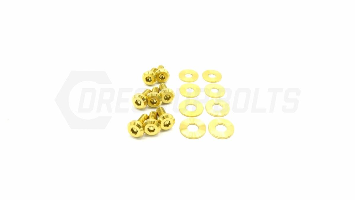 Dress Up Bolts Titanium Hardware Trunk Kit - BMW E9X 335i (2007-2013).