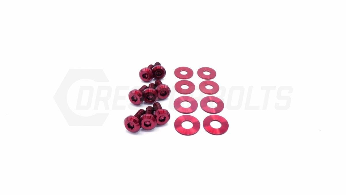Dress Up Bolts Titanium Hardware Trunk Kit - BMW E9X 335i (2007-2013).
