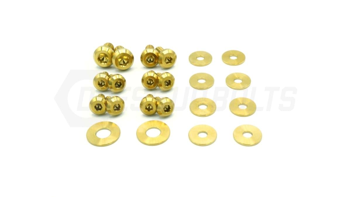 Dress Up Bolts Titanium Hardware Upper Fender Kit - BMW F80 M3 (2014-2018).