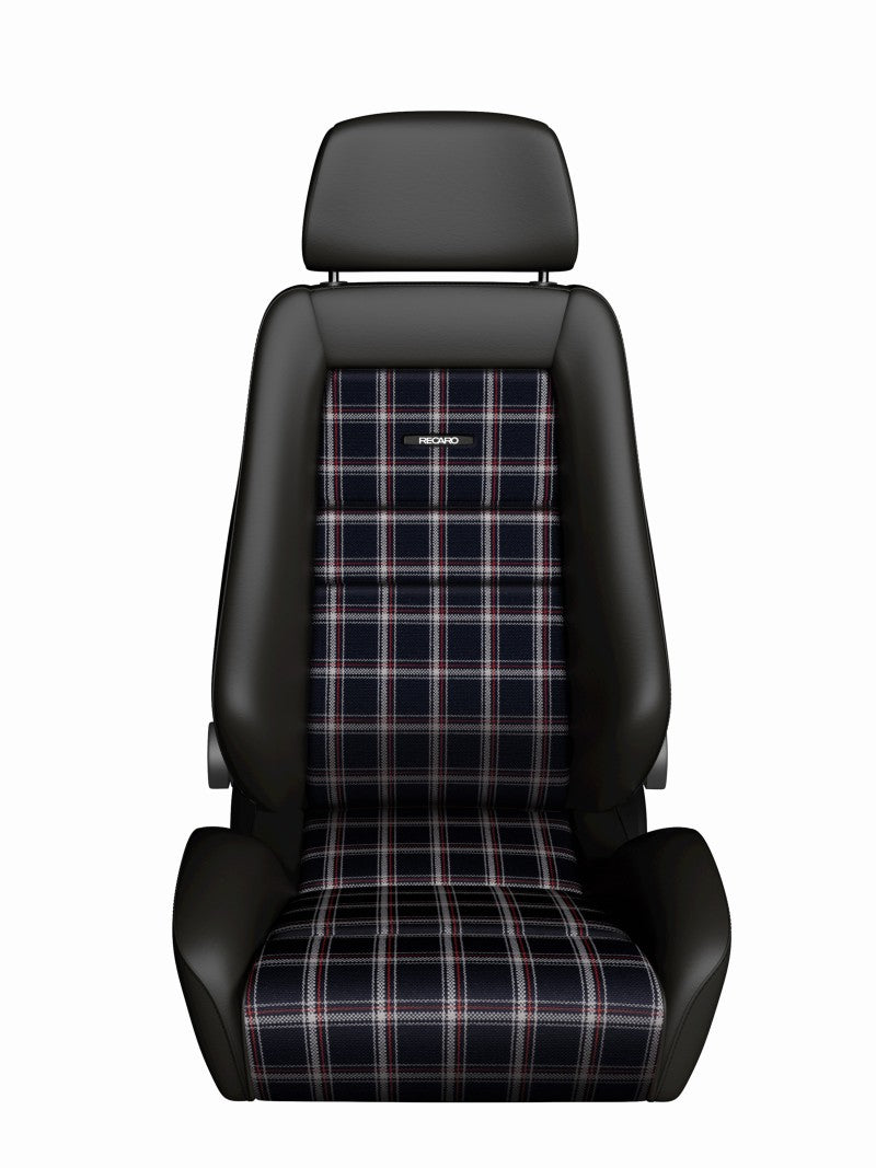 Recaro Classic LX Seat - Black Leather/Classic Checkered Fabric - COLORADO N5X