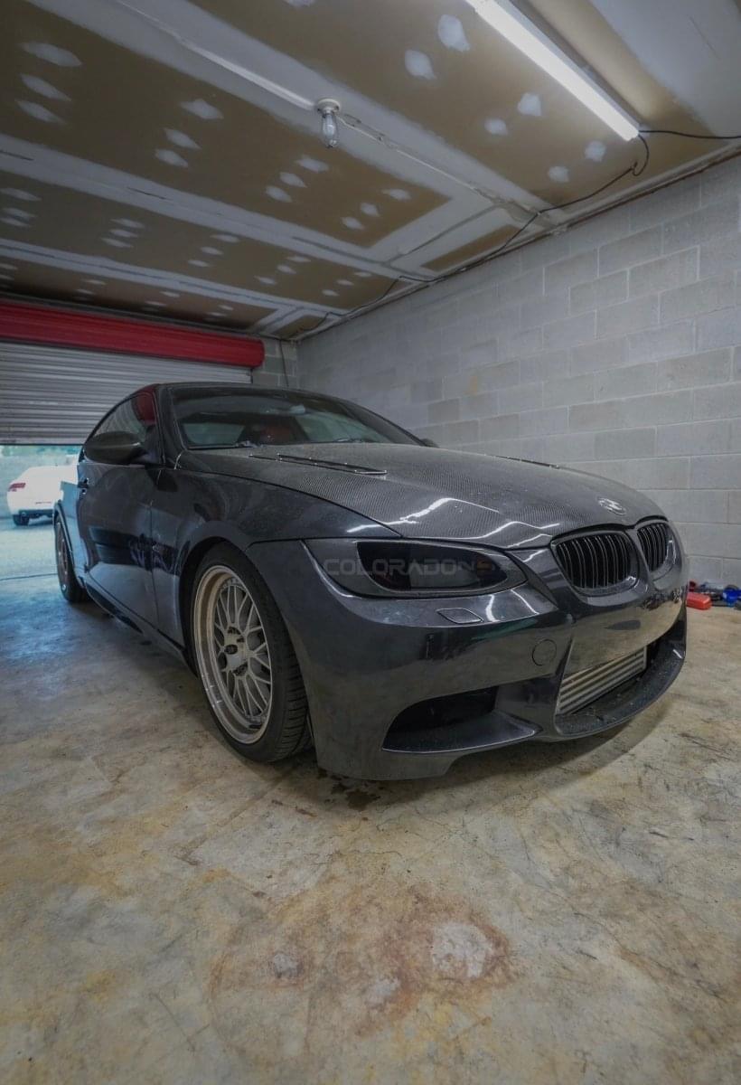 E92 Carbon Headlight Duct Delete.