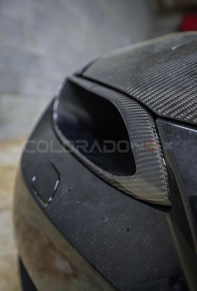 E92 Carbon Headlight Duct Delete.