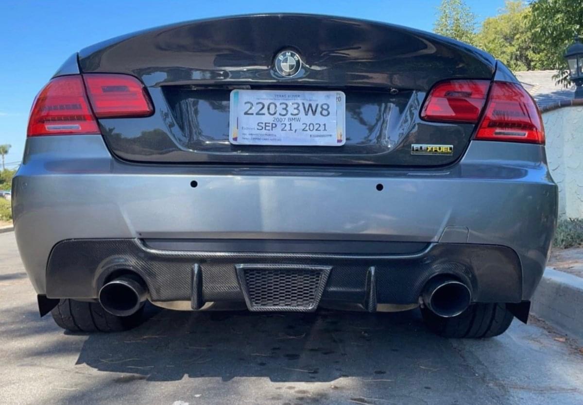 E92 V3 Carbon Fiber Diffuser.