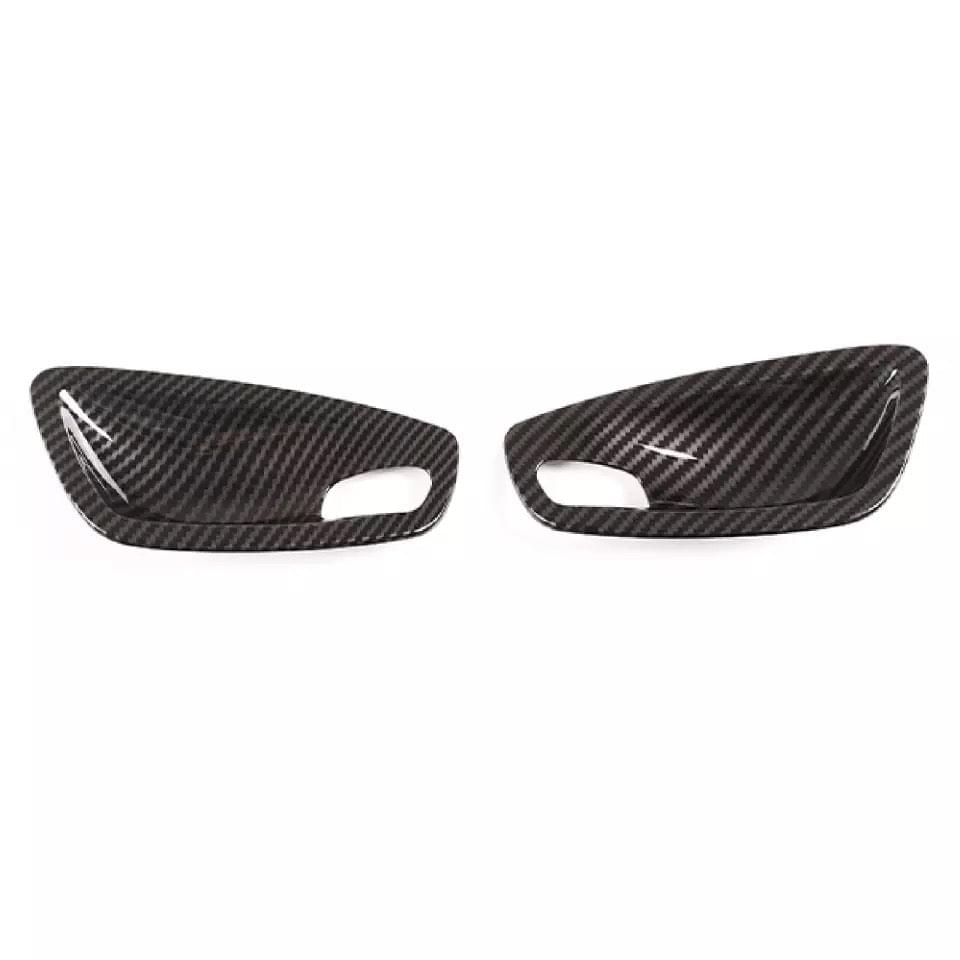 E9X CARBON FIBER DOOR HANDLE COVERS.