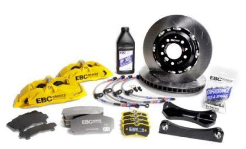EBC Racing 12-19 BMW 3-Series (F30/F31/F34) Yellow Apollo-4 Calipers 355mm Rotors Front BBK.