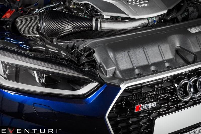 Eventuri Audi B9 RS5/RS4 - Black Carbon Intake w/ Secondary Duct.
