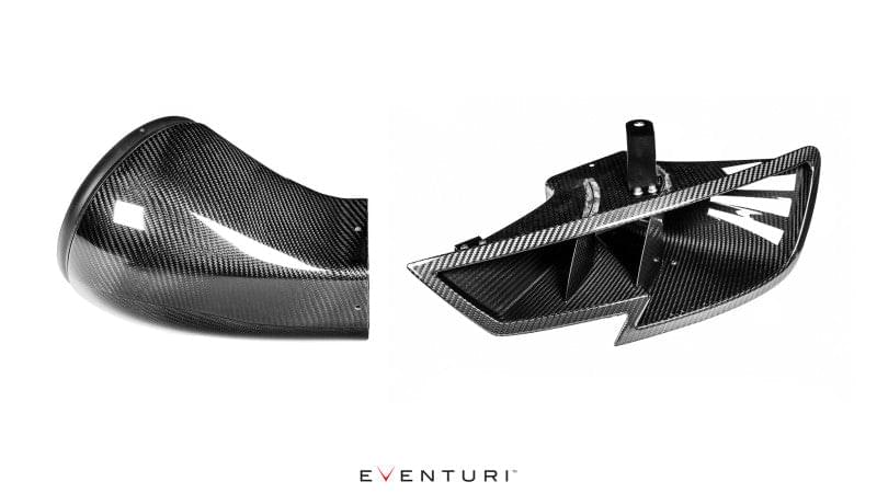 Eventuri Audi RS3 Carbon Headlamp Race Ducts for Stage 3 Intake.