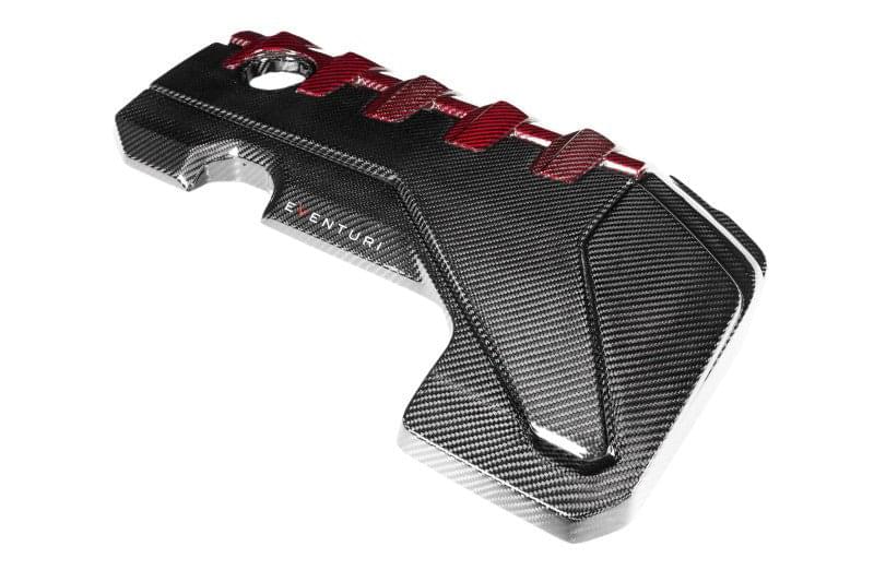 Eventuri Audi RS3 Gen 2 / TTRS 8S Black and Red Engine Cover.