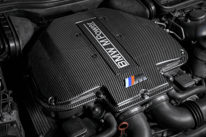 Eventuri BMW E39 M5 / E52 Z8 (S62) Black Carbon Plenum Lid - No Emblem.