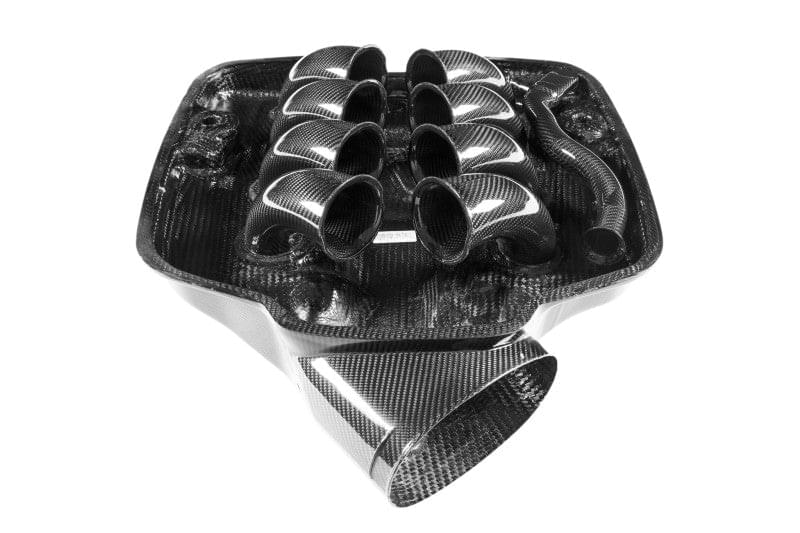 Eventuri BMW E9X M3 - Complete Black Carbon Inlet Plenum - No Emblem.