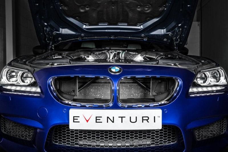 Eventuri BMW F1X M6 - Black Carbon Intake w/ Black Tubes.