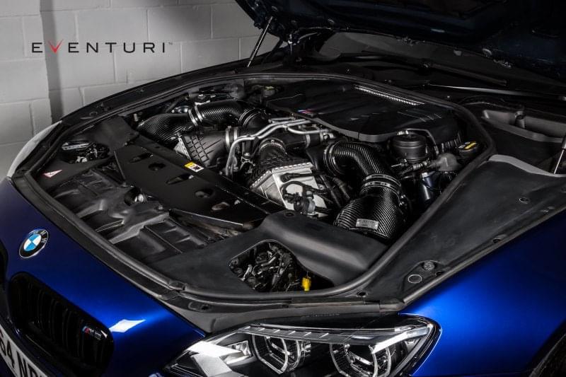 Eventuri BMW F1X M6 - Black Carbon Intake w/ Black Tubes.