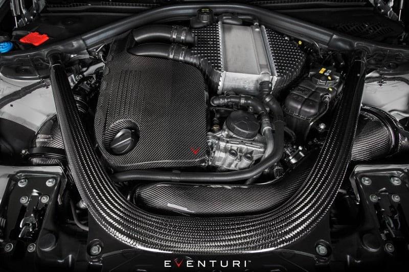 Eventuri BMW F87 M2 Competition / M2 CS S55 Black Carbon Intake System.