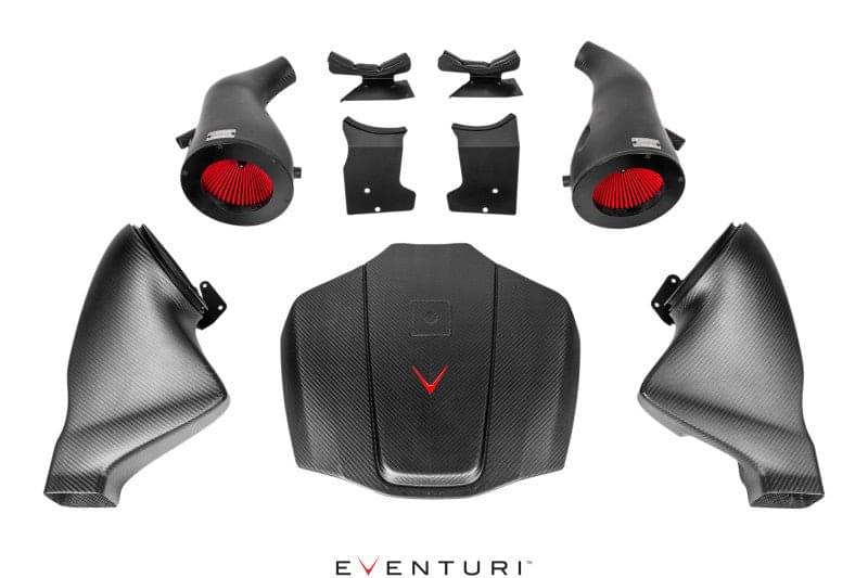 Eventuri Mercedes C190 R190 AMG GT 2DR GT / GTS / GTR Black Carbon Intake + Engine Cover - Matte.