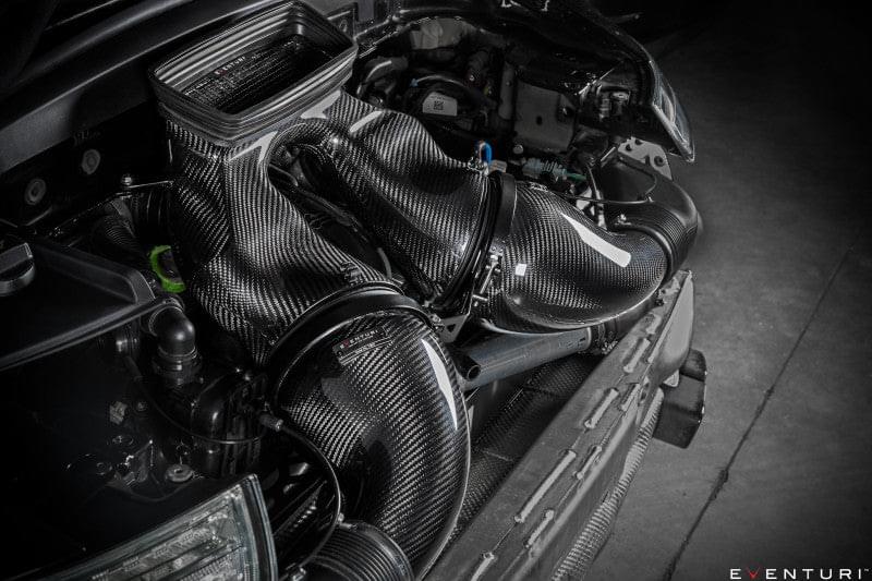 Eventuri Porsche 991 991.2 Turbo / Turbo S Black Carbon Intake System.