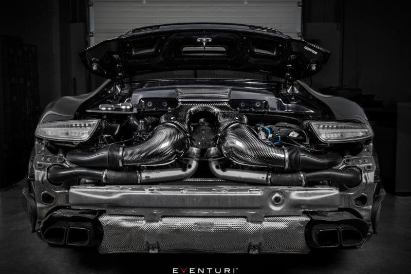 Eventuri Porsche 991 991.2 Turbo / Turbo S Black Carbon Intake System.