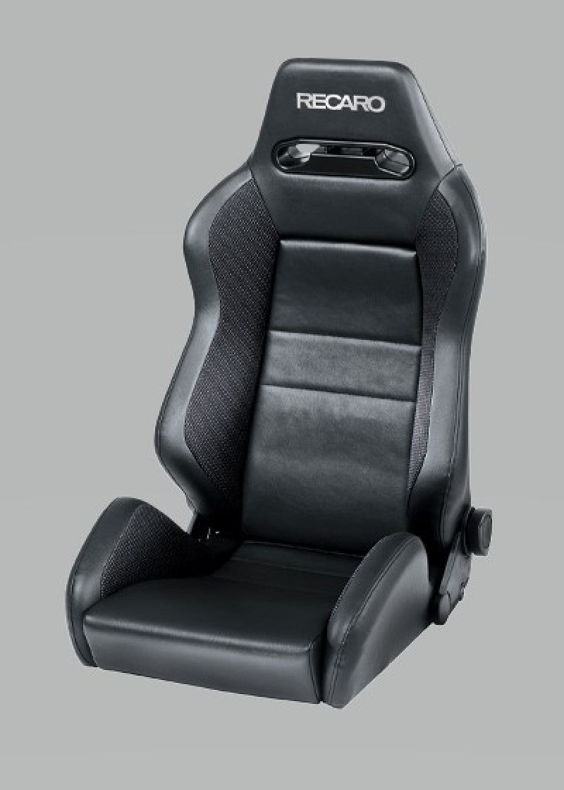 Recaro Speed Seat - Black Vinyl/Saturn Black/Black AM Vinyl w/Silver Logo - COLORADO N5X