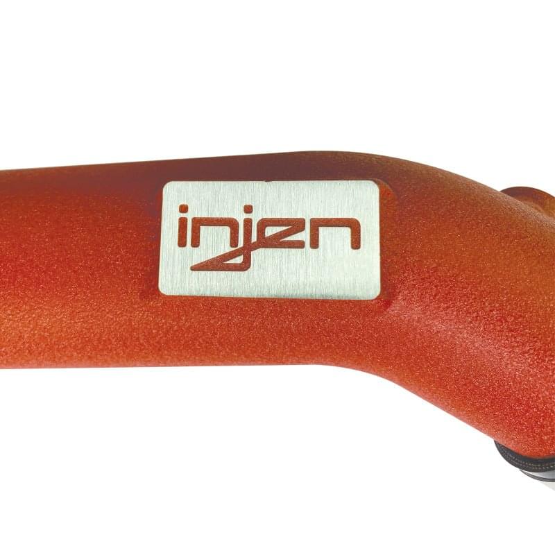 Injen 15-16 BMW M3(F80)/M4 (F82/83) 3.0L L6 Twin Turbo 2PC Aluminum Int. Charge Pipe - Wrinkle Red.