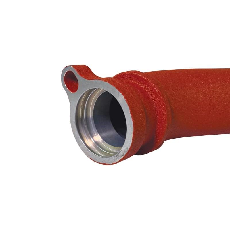 Injen 15-16 BMW M3(F80)/M4 (F82/83) 3.0L L6 Twin Turbo 2PC Aluminum Int. Charge Pipe - Wrinkle Red.