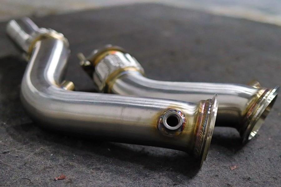 MAD BMW S55 Downpipes M2C M3 M4 W/ Flex Section.