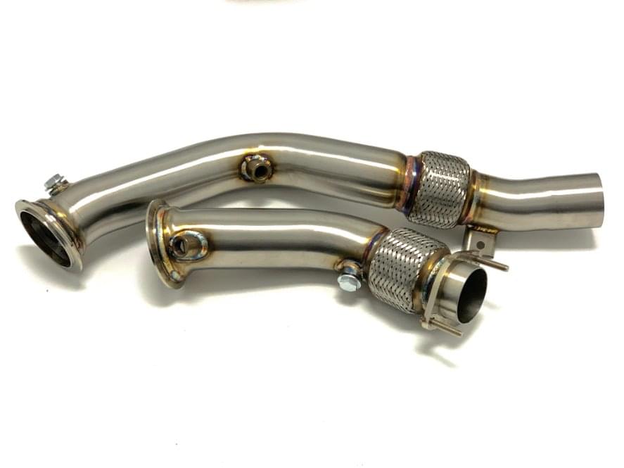 MAD BMW S55 Downpipes M2C M3 M4 W/ Flex Section.