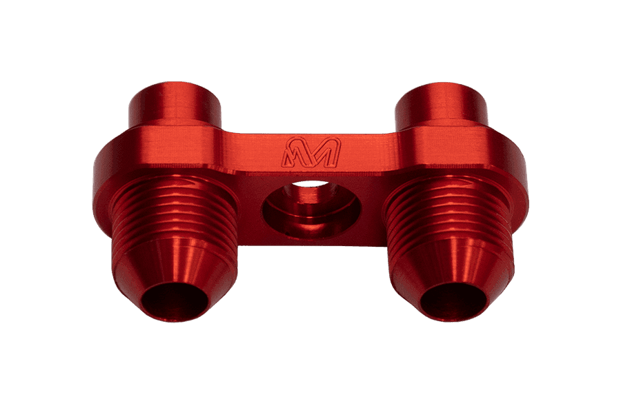 MOSSELMAN OIL LINE ADAPTER AN8 RED.