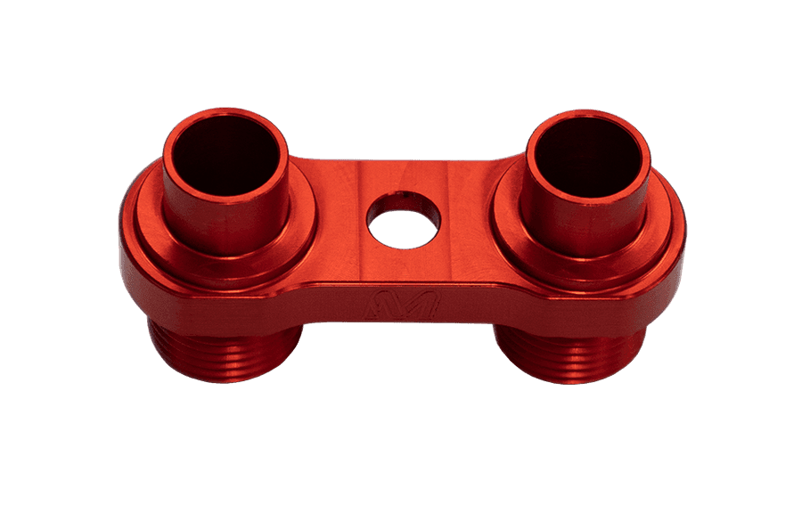 MOSSELMAN OIL LINE ADAPTER AN8 RED.