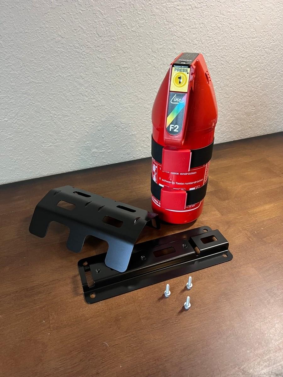 OEM BMW M4 GTS Fire Extinguisher Kit.