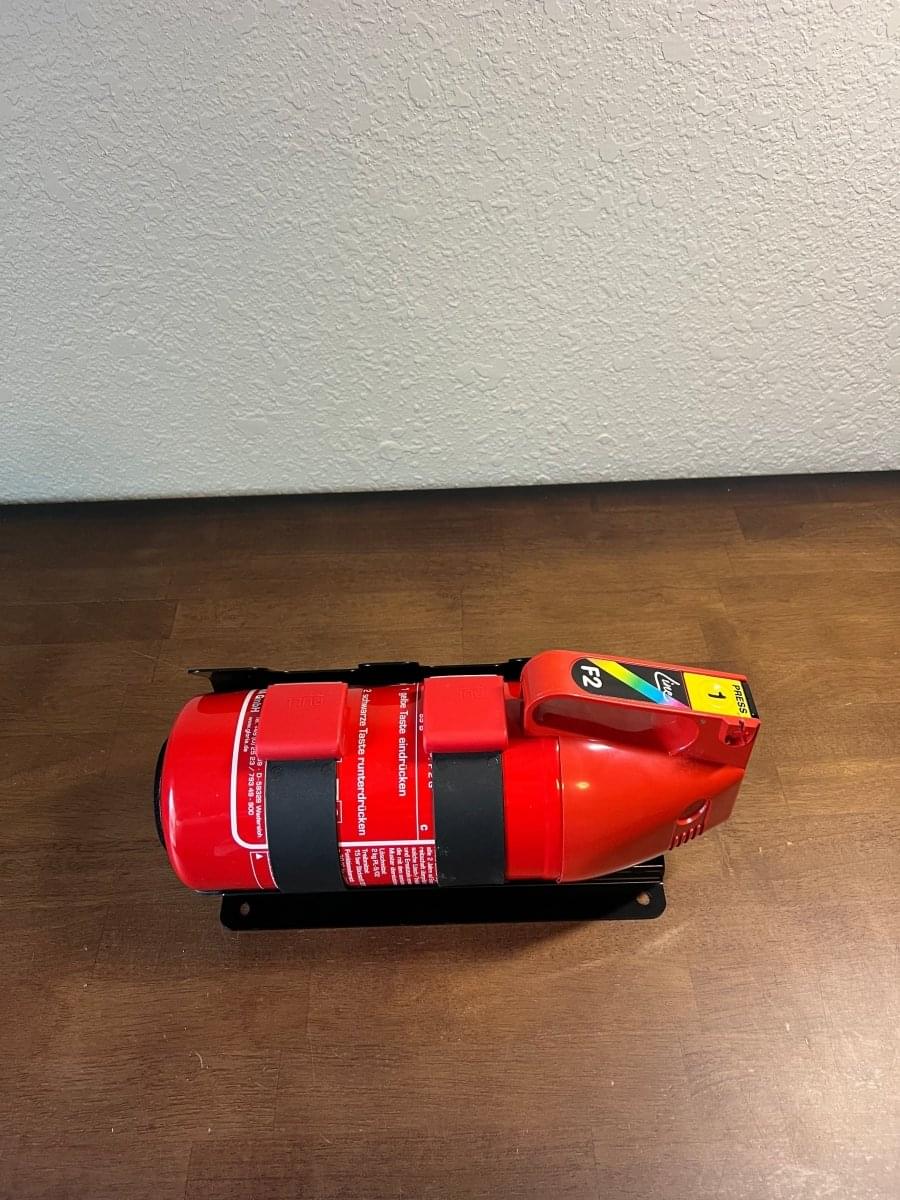 OEM BMW M4 GTS Fire Extinguisher Kit.