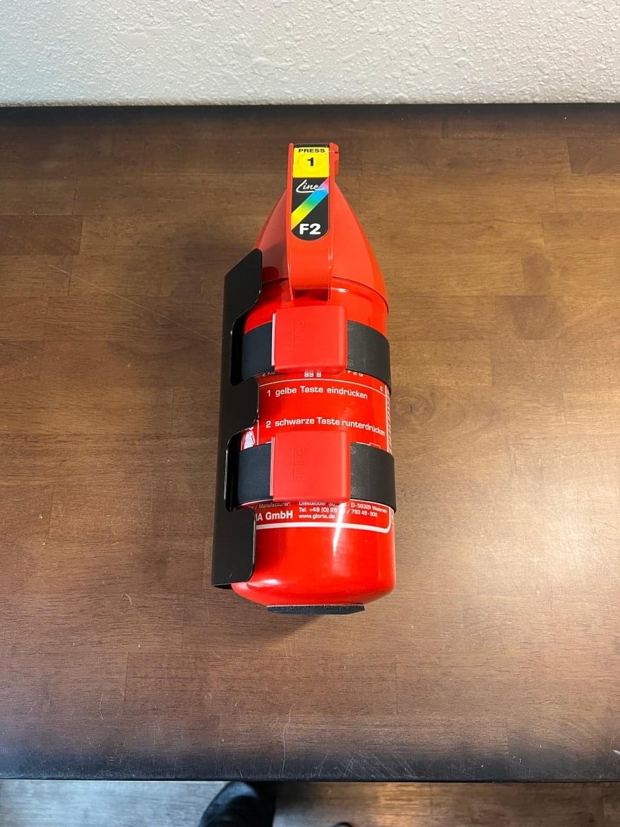 OEM BMW M4 GTS Fire Extinguisher Kit.