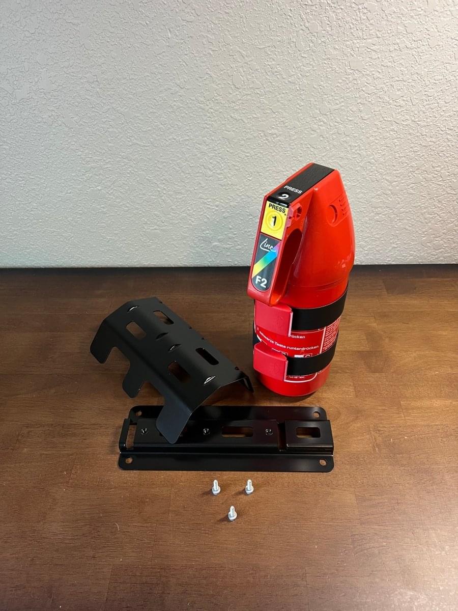 OEM BMW M4 GTS Fire Extinguisher Kit.